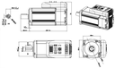 Servomoteur brushless DC Leadshine 24V DC avec frein - driver intégré (copie)