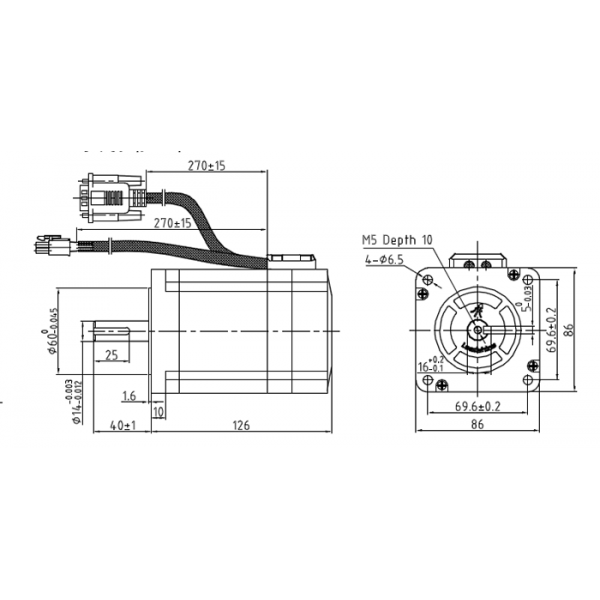 Servomoteur Hybride 8.0 Nm - Nema 34