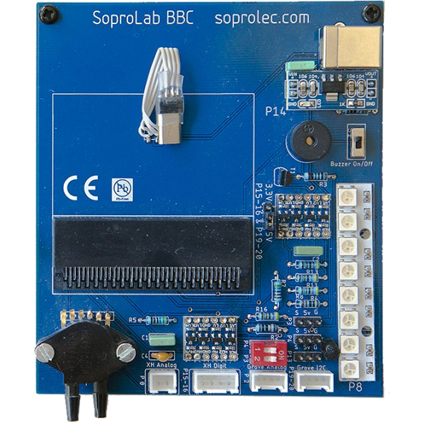 Carte d'expérimentation Soprolab-BBC Micro:bit