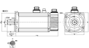 Moteur brushless Leadshine 1000W - 380VAC - 3.2Nm