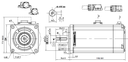 ELM2H-0400LA60E Moteur Brushless AC 220V - 400W avec frein