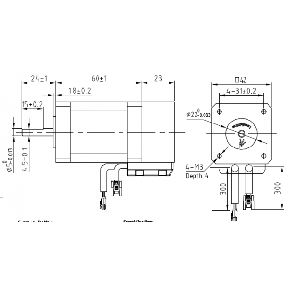 Servomoteur Hybride 0.8 Nm - Nema 17