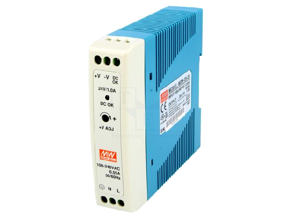 Alimentation Meanwell 24V / 25W rail DIN