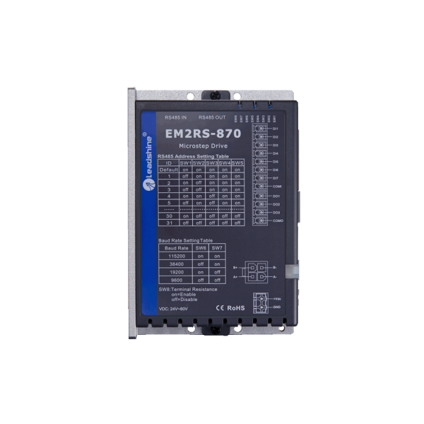 Driver pas à pas numérique Modbus RS485 80V / 7A