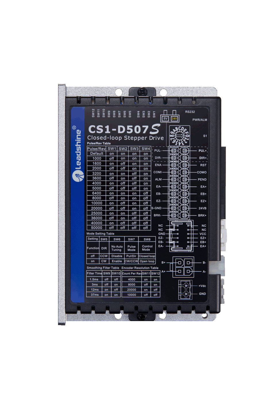 [CS1-D507S] Driver Servomoteur Hybride Leadshine 50V 7A