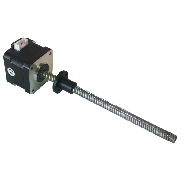 External Linear Stepper Motor - Nema 17, 4mm pitch, 150 mm length ...