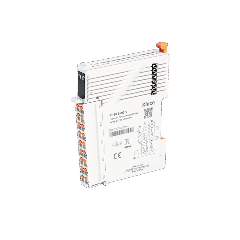 [RP20-0202IV] Module I/O RP20 pour PLC Codesys Kinco 2 entrées + 2 sorties Analogiques